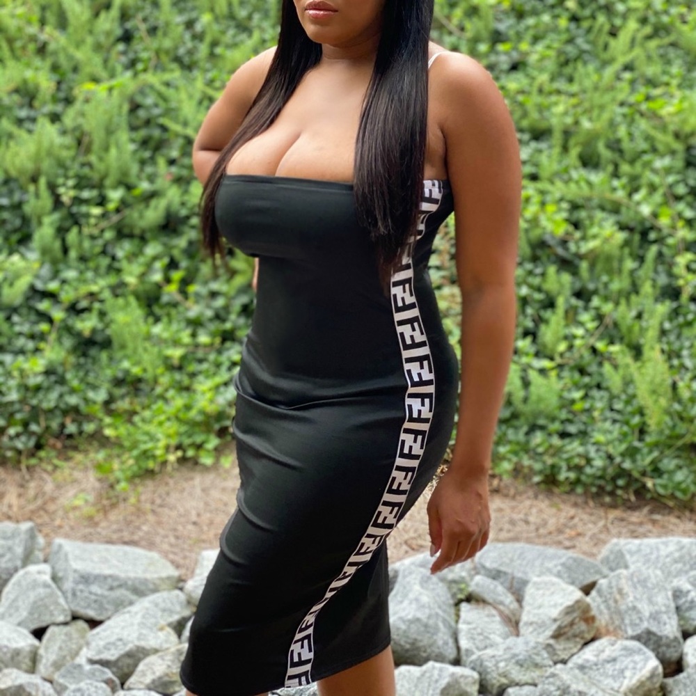 Designer INSPIRED Black Dress